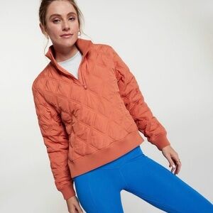 🔥NWT🔥CALIA by Carrie Underwood Quilted Pullover Jacket - Burnt Orange Size Med